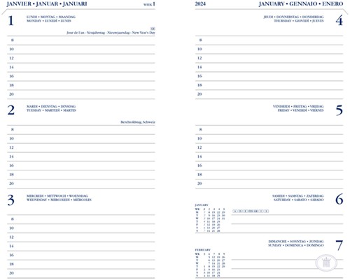 Agenda 2026 Ryam Memoplan 7 Nappa 7dagen/2pagina's assorti-3