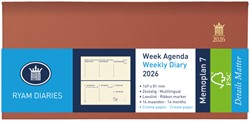 Agenda 2027 Ryam Memoplan 7 Nappa 7dagen/2pagina's landscape assorti
