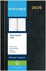 Agenda 2026 Ryam Efficiency Baladek 7dagen/2pagina's zwart