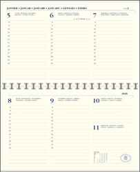 Agendavulling 2027 Ryam Memoplan 7 Compact 7 dagen/2pagina's landscape crème