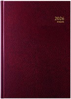 Agenda 2027 Brepols Bremax Santex A4 1dag/1pagina 4 kolommen bordeaux