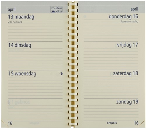 Agendavulling 2027 Brepols Optivision Pocket 7dagen/2pagina's