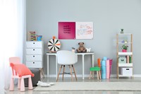 Whiteboard Nobo tegel 36x36cm roze magnetisch-1