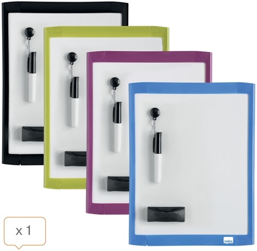 Whiteboard Nobo 21.6x28cm magnetisch assorti