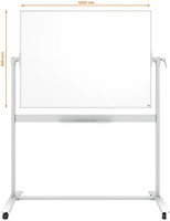 Whiteboard Nobo kantelbord mobiele 90x120cm staal-1