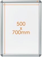 Kliklijst Nobo Premium Plus 70x50cm aluminium-1