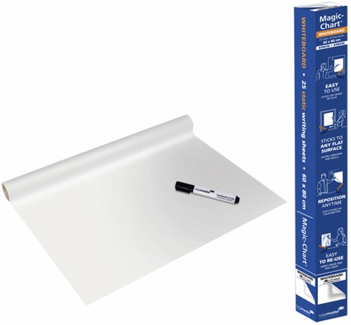 Magic-Chart Legamaster Whiteboard 600x800mm wit 25 vel-3