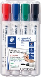 Whiteboardmarker Staedtler Lumocolor 351 set à 4 stuks standaard assorti