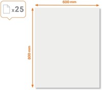 Whiteboard instant Nobo droog uitwisbare vellen wit 600x800mm-3