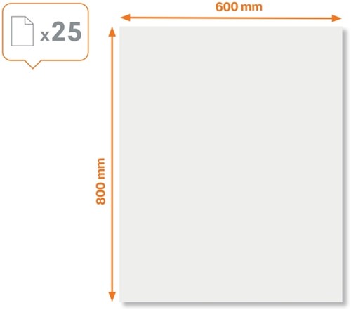 Whiteboard instant Nobo droog uitwisbare vellen wit 600x800mm-3