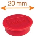 Magneet Nobo 20mm rood 8 stuks-3