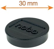 Magneet Nobo 30mm zwart 4 stuks-3