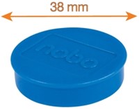 Magneet Nobo 38mm blauw 4 stuks-4