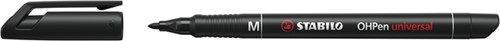 Viltstift STABILO OHpen 843/46 permanent rond medium zwart