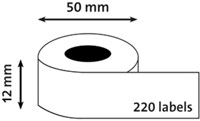 Etiket Dymo LabelWriter naamkaart hangmap 12x50mm 1 rol á 220 stuks wit-1
