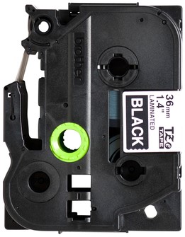 Labeltape Brother P-touch TZe-365 standaard 36mm wit op zwart-2