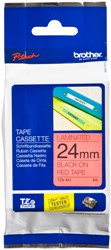 Labeltape Brother P-touch TZe-451 standaard 24mm zwart op rood