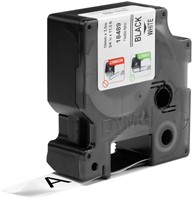 Labeltape Dymo Rhino industrieel nylon 19mm zwart op wit-2