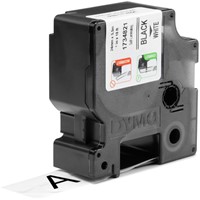 Labeltape Dymo Rhino industrieel zelflaminerend 24mm zwart op wit-2