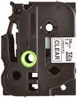 Labeltape Brother P-touch TZe-161 standaard 36mm zwart op transparant-2