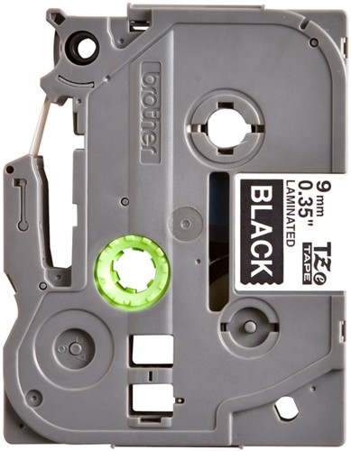 Labeltape Brother P-touch TZe-325 standaard 9mm wit op zwart-2
