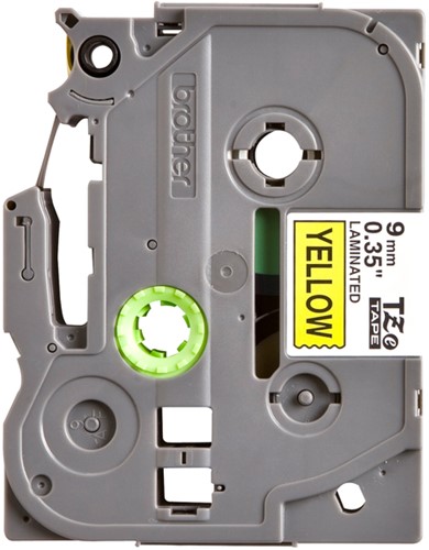 Labeltape Brother P-touch TZe-621 standaard 9mm zwart op geel-2