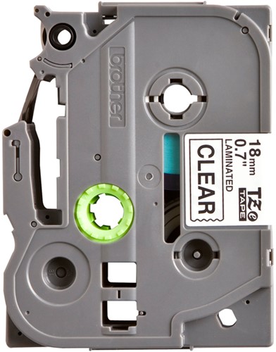 Labeltape Brother P-touch TZe-141 standaard 18mm zwart op transparant-2