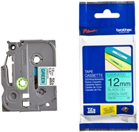 Labeltape Brother P-touch TZe-731 standaard 12mm zwart op groen-3