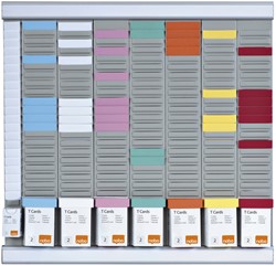 Planbord Nobo kantoorplanning T-kaart nr.2 met 24 sleuven