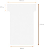 T-kaart Nobo nr.2 48mm wit 100 stuks-5