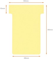 T-kaart Nobo nr.2 48mm geel 100 stuks-3