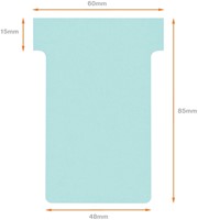 T-kaart Nobo nr.2 48mm blauw 100 stuks-3