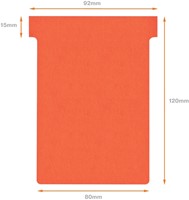 T-kaart Nobo nr.3 80mm rood 100 stuks-6