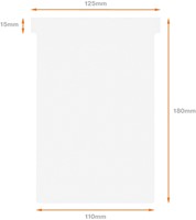 T-kaart Nobo nr.4 112mm wit 100 stuks-6