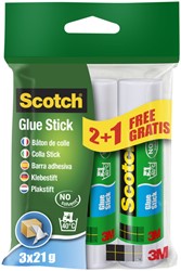 Lijmstift Scotch 21gr 2+1 gratis
