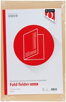 Vouwmap Quantore folio ongelijke zijde 250gr beige-3