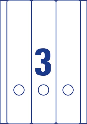 Rugetiket Avery breed/lang 59x297mm zelfklevend wit-2