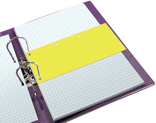 Scheidingsstrook Oxford Duo 240x105mm geel 60 stuks-2