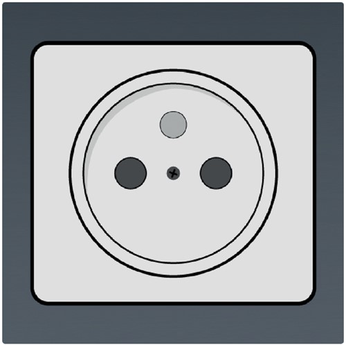 Stekkerdoos Perel 6-voudig beveiligd 1.5m zwart FR/BE-3