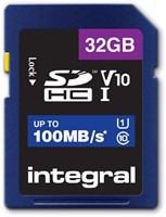 Geheugenkaart Integral SDHC V10 32GB