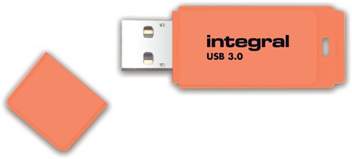 USB-stick 3.0 Integral 64GB neon oranje