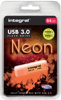 USB stick 3.0 Integral Neon USB-A 64GB oranje-2