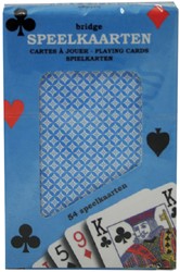 Speelkaarten premium blauw