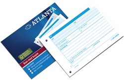 Bonboekje Djois Atlanta met 2 kopieën carbon A6 wit