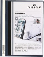 Snelhechtmap Durable Duraplus A4 donkerblauw