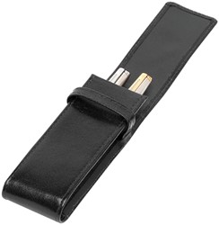 Pennenetui 322 2-delig buffelleer zwart