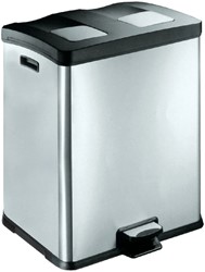 Pedaalemmer EKO Rejoice 2x30 liter mat rvs
