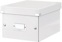 Opbergdoos Leitz Click & Store WOW klein gerecycled karton 220x160x282mm wit