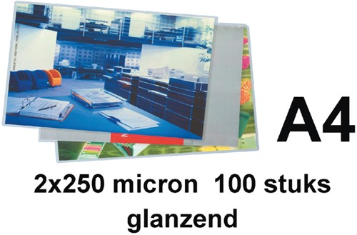 Lamineerhoes GBC A4 2x250micron 100stuks
