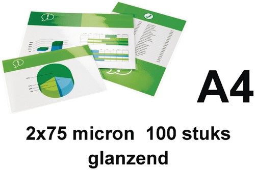 Lamineerhoes GBC A4 2x75micron 100stuks